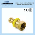 Reusable Braided Hose Brass Push-on Union Pneumatic Barb Pipe Fittings